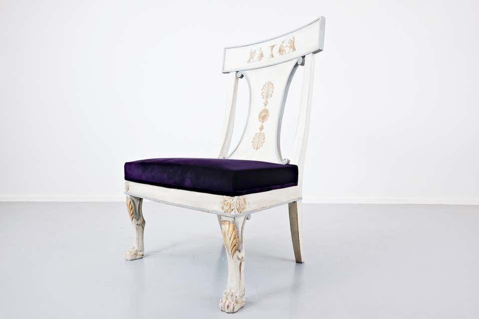 Pair Of Russian Style Easy Chairs, Belgium, End Of 20th Century photo for sale