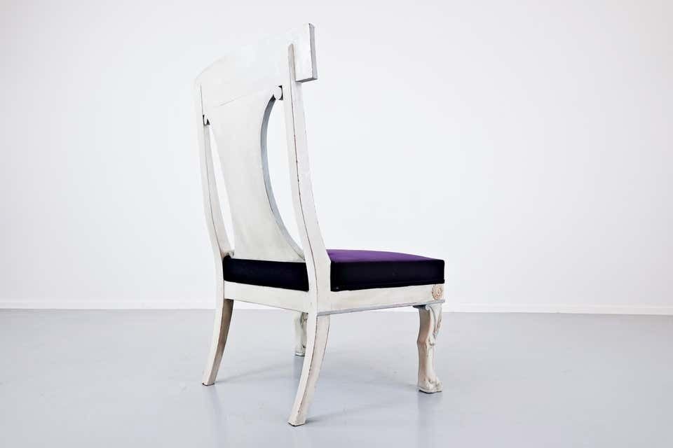 Furniture Pair Of Russian Style Easy Chairs, Belgium, End Of 20th Century photo