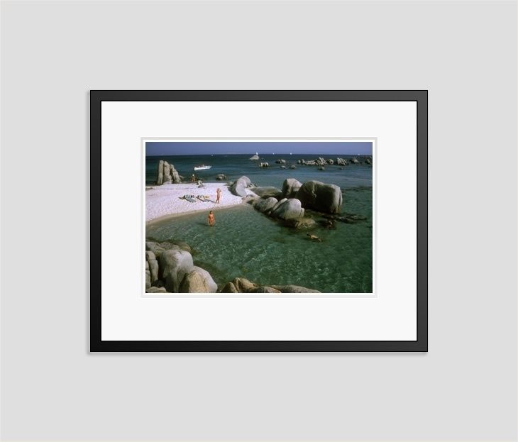 Slim Aarons 'Island Paradise' 1984 C Type Print Framed In Black
