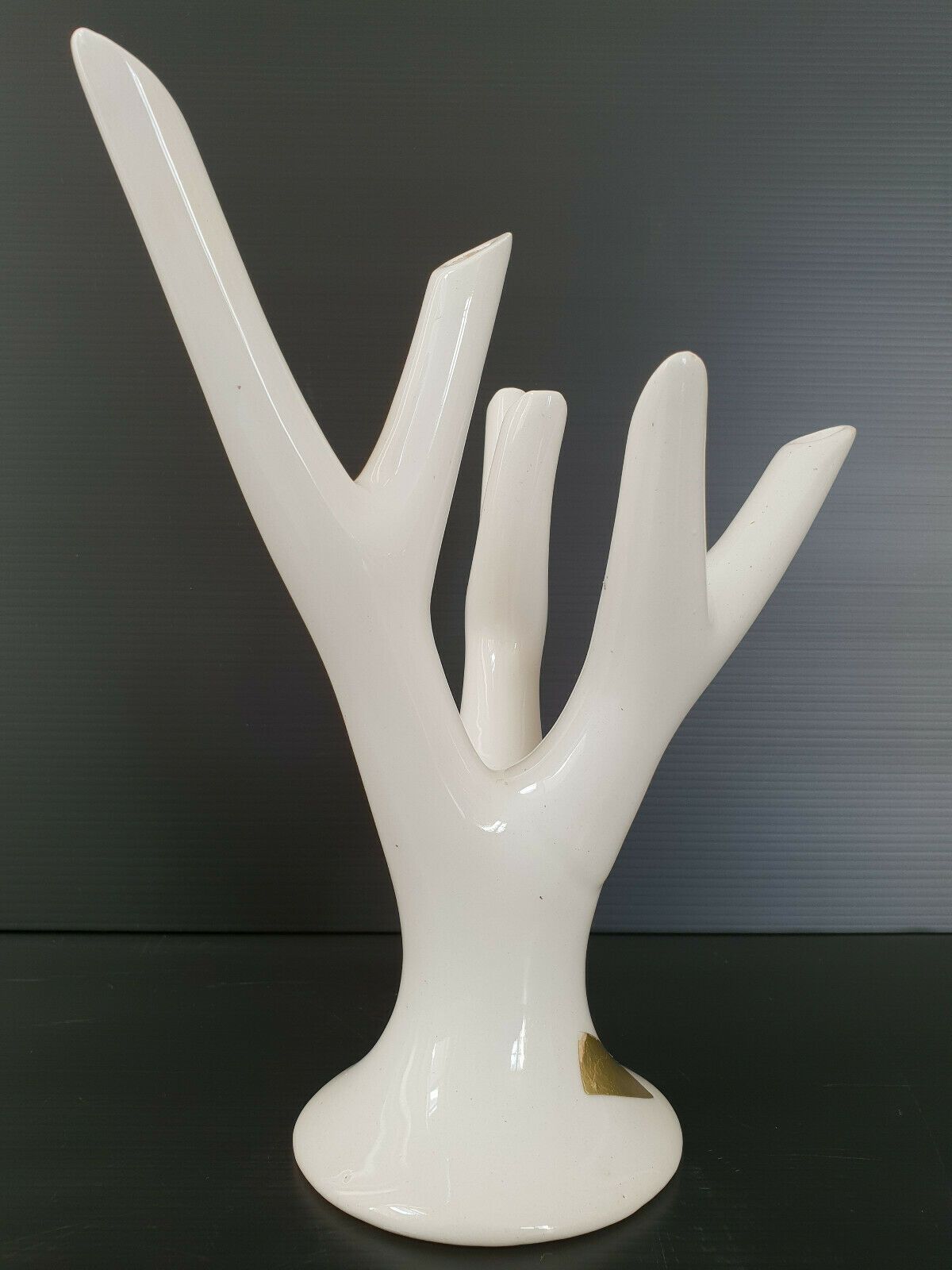 Vase Tree Branches Ceramic 1960 1970 Vintage 60s 70s Space Age Pop photo vintage
