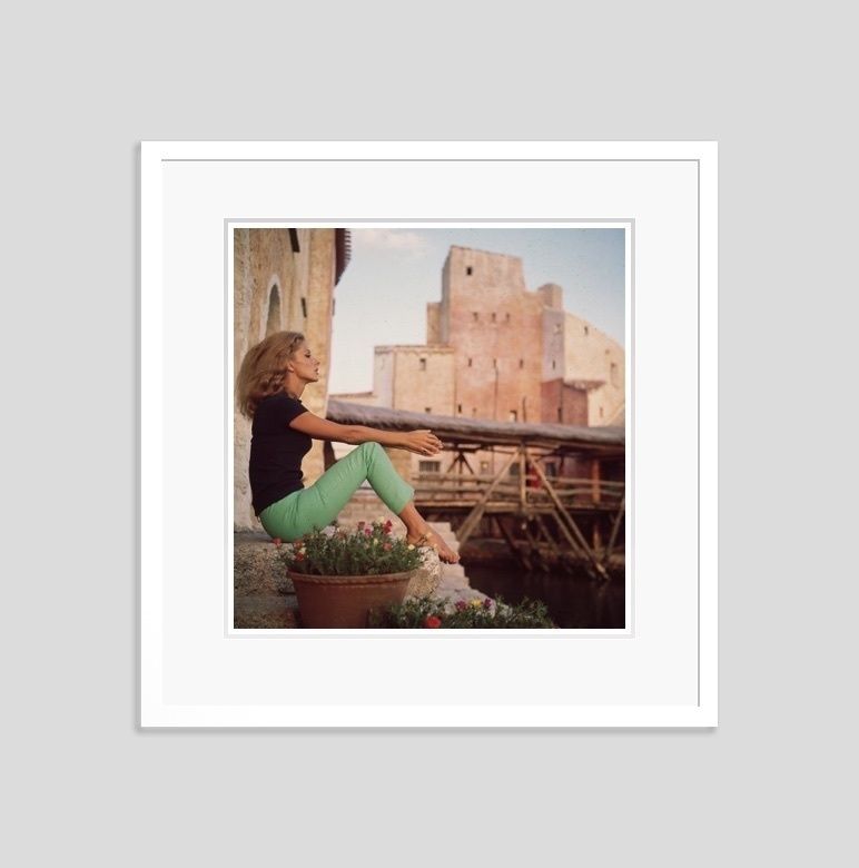 Slim Aarons 'Dolores Guinness' 1965 C Type Print Framed In White