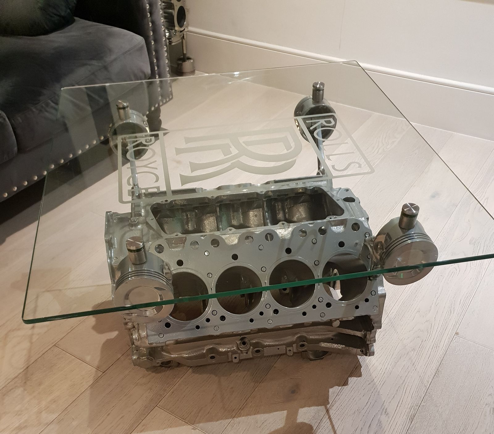 Genuine Rolls Royce Engine Table