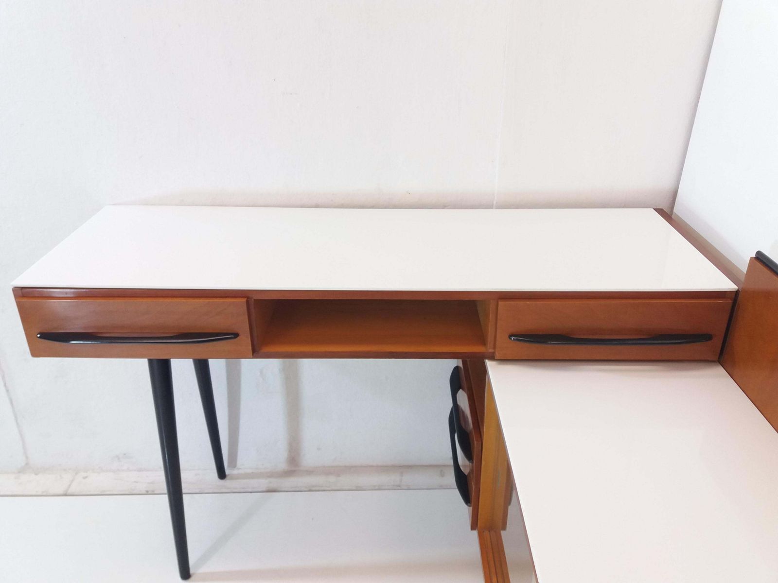 Furniture Composition Chest Of Drawer And Writing Desk Designed By Mojmít Požár, 1960s photo
