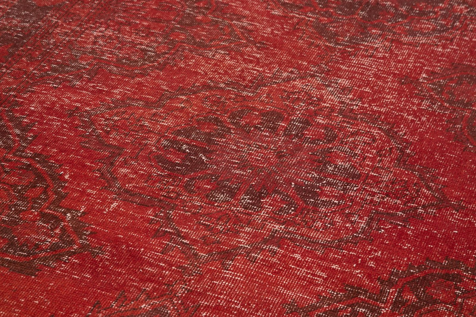 Vintage Antique Red Runner Carpet photo vinterior