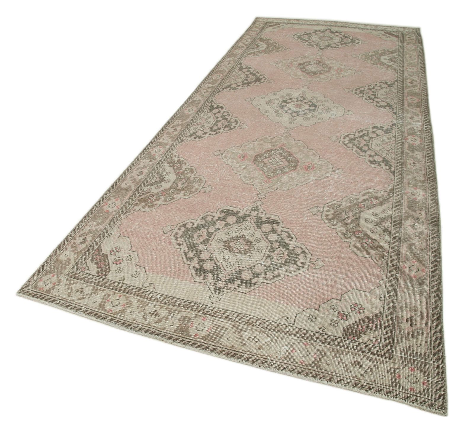Vintage Antique Beige Runner Carpet photo furniture