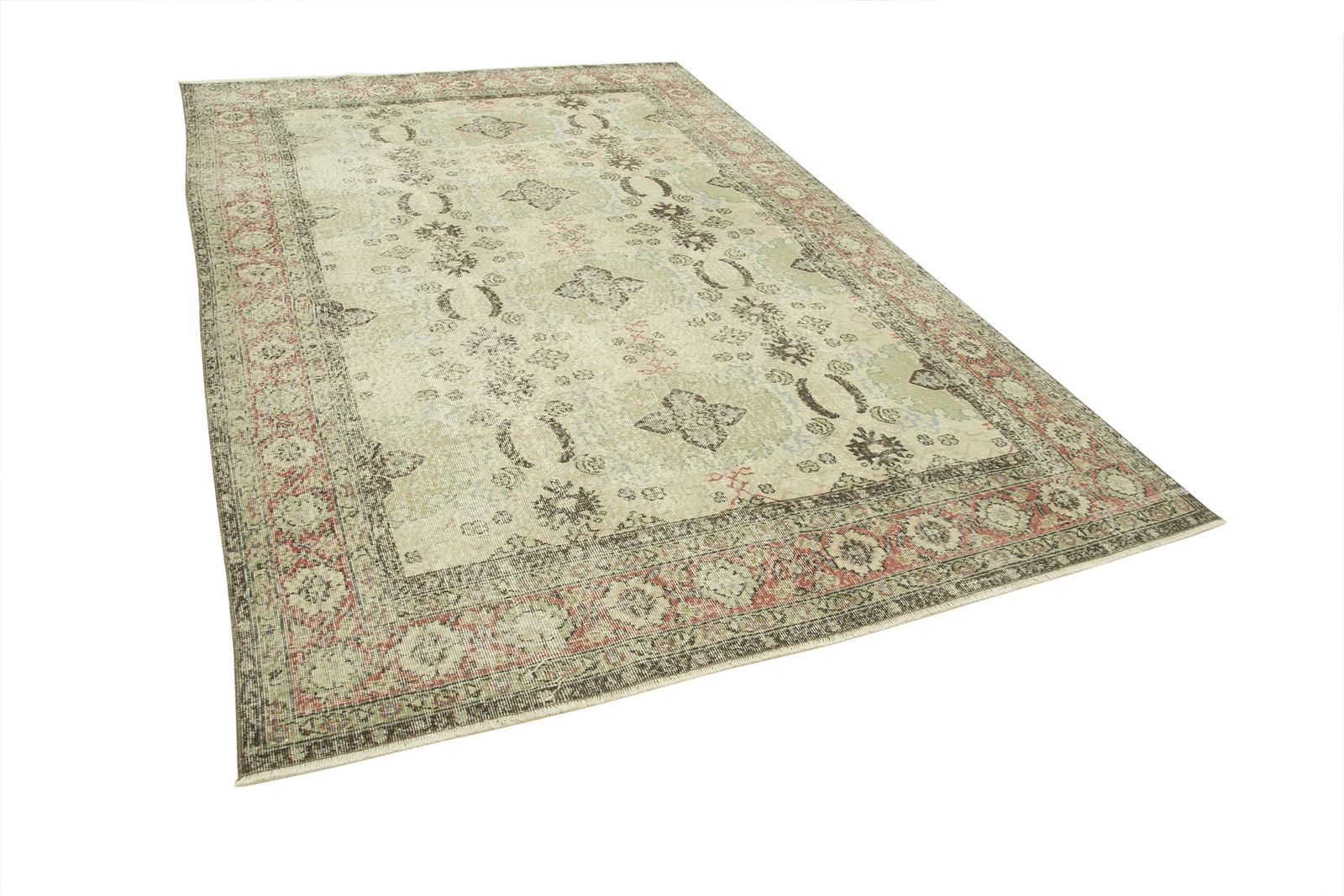 Antique Turkish Distressed One Of A Kind Unique Kayseri Rug photo Textiles