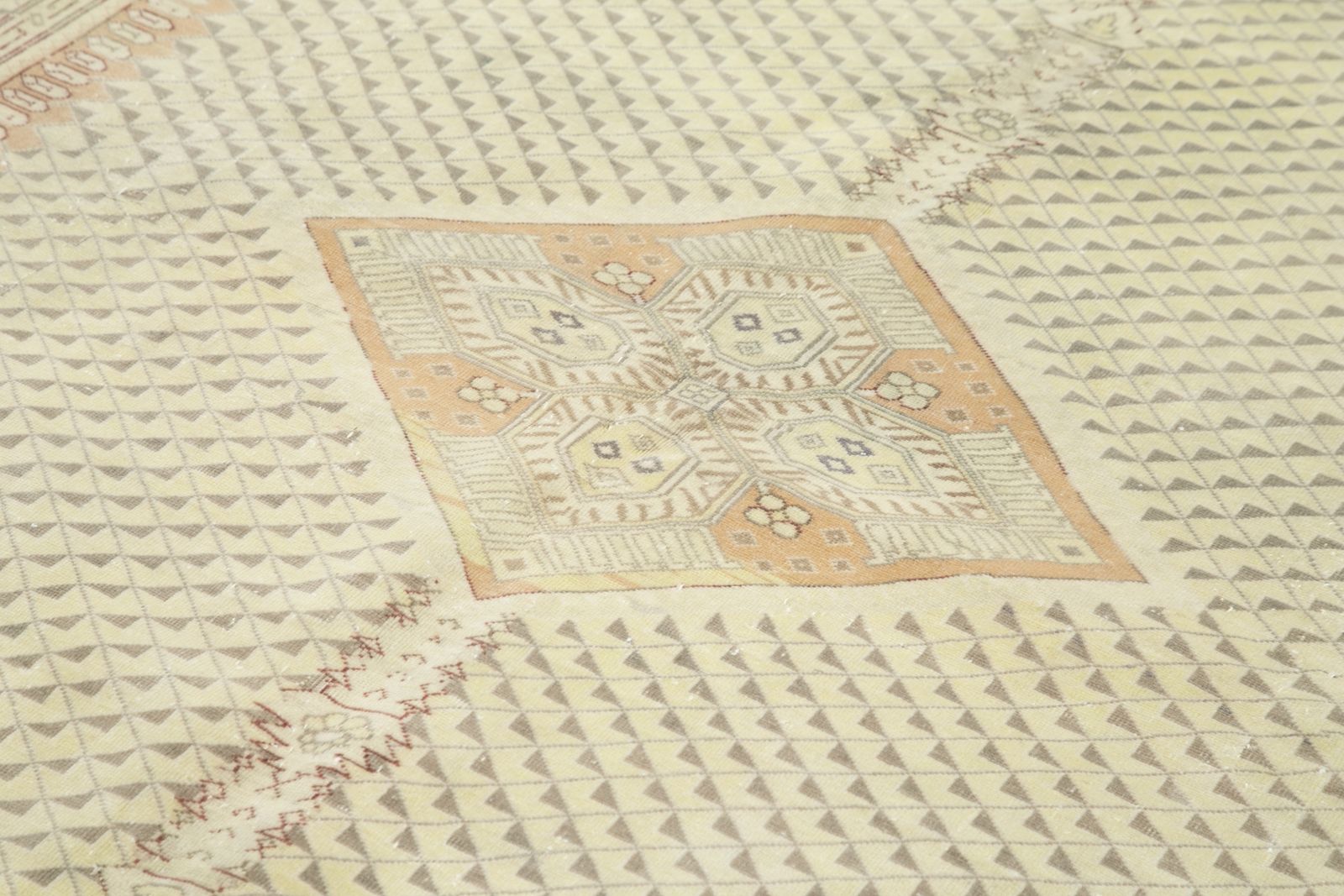 Antique Turkish Distressed One Of A Kind Unique Kayseri Rug photo furniture