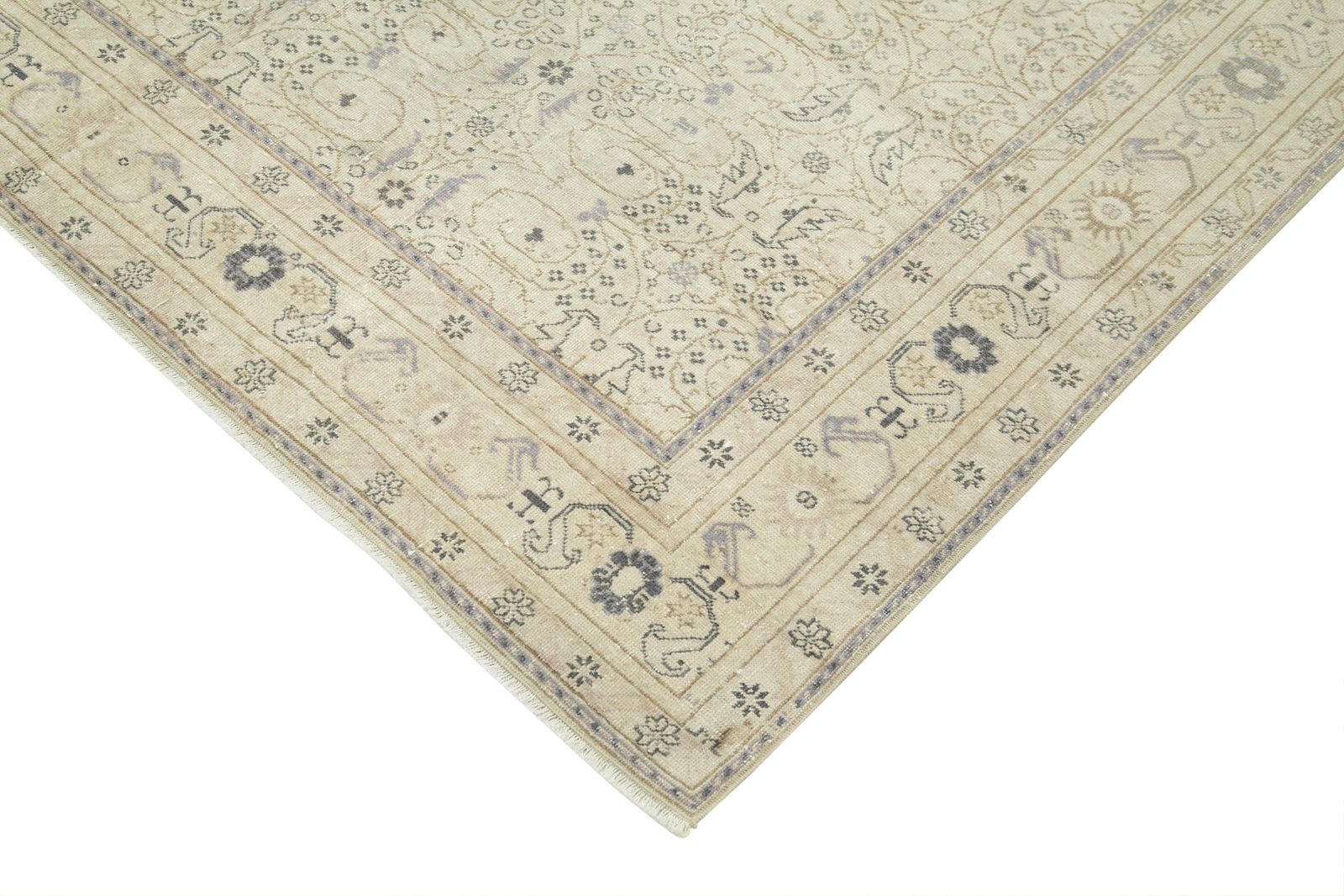 Antique Turkish Distressed One Of A Kind Unique Kayseri Rug photo for sale