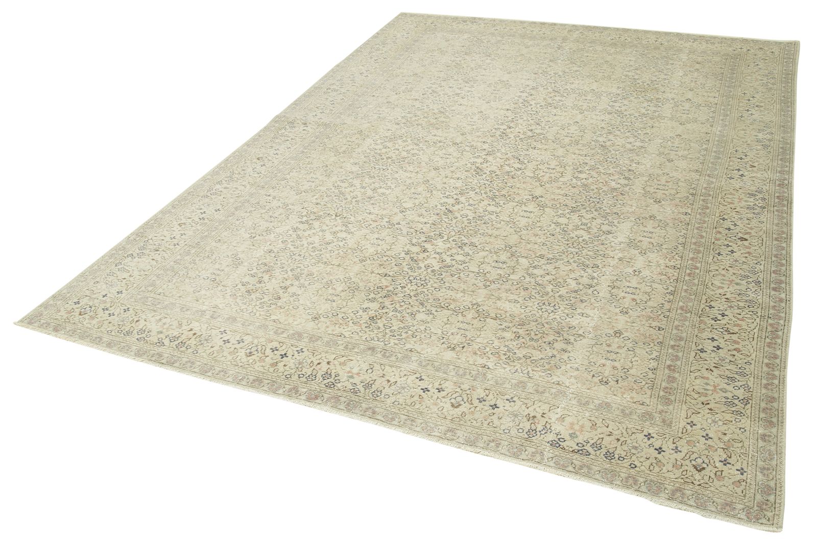 Antique Turkish Distressed One Of A Kind Unique Kayseri Rug photo for sale