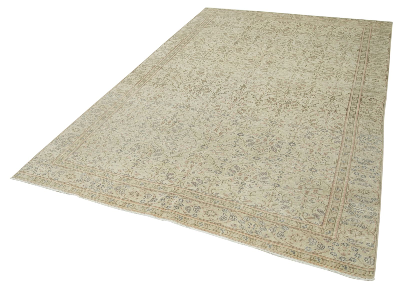 Antique Turkish Distressed One Of A Kind Unique Kayseri Rug photo 1040.0