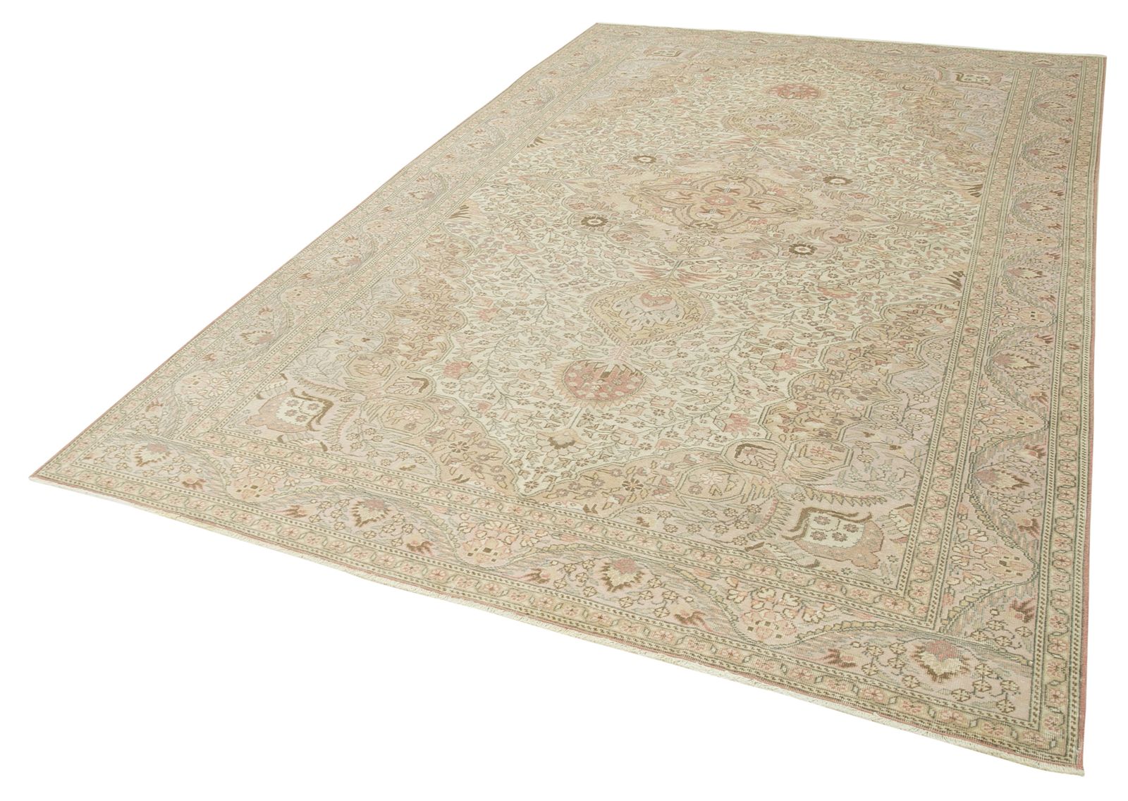 Antique Turkish Distressed One Of A Kind Unique Kayseri Rug photo for sale