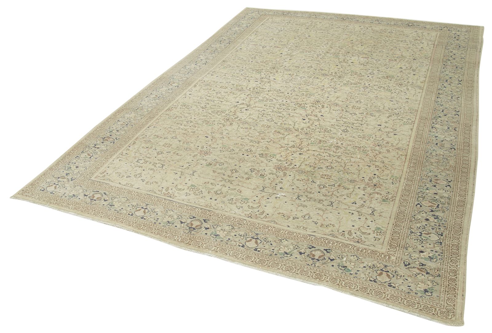 Antique Turkish Distressed One Of A Kind Unique Kayseri Rug photo for sale
