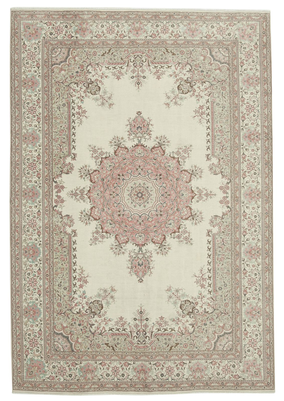 Antique Turkish Distressed One Of A Kind Unique Kayseri Rug