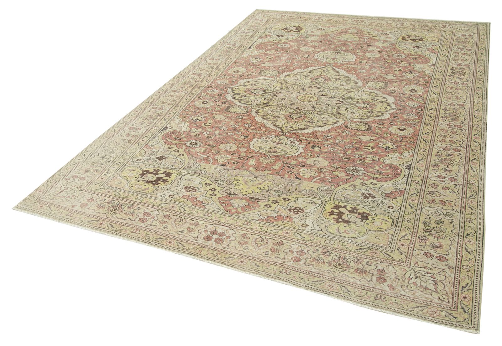 Antique Turkish Distressed One Of A Kind Unique Kayseri Rug photo 1140.0