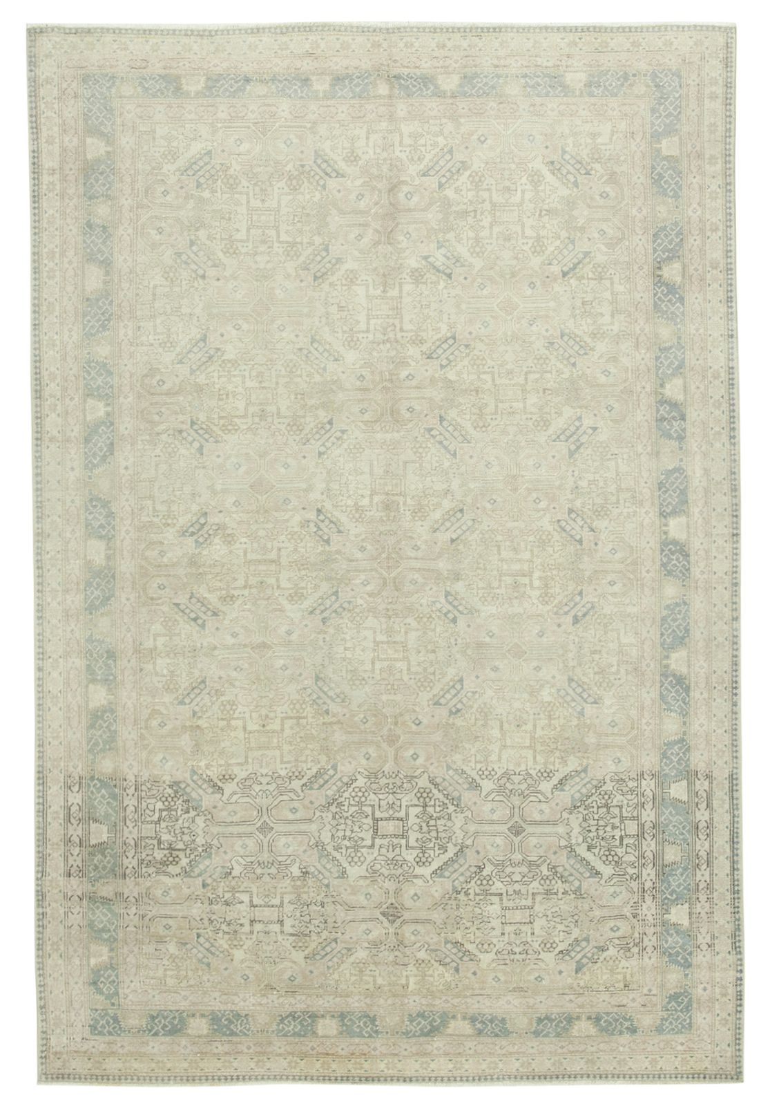 Antique Turkish Distressed One Of A Kind Unique Kayseri Rug