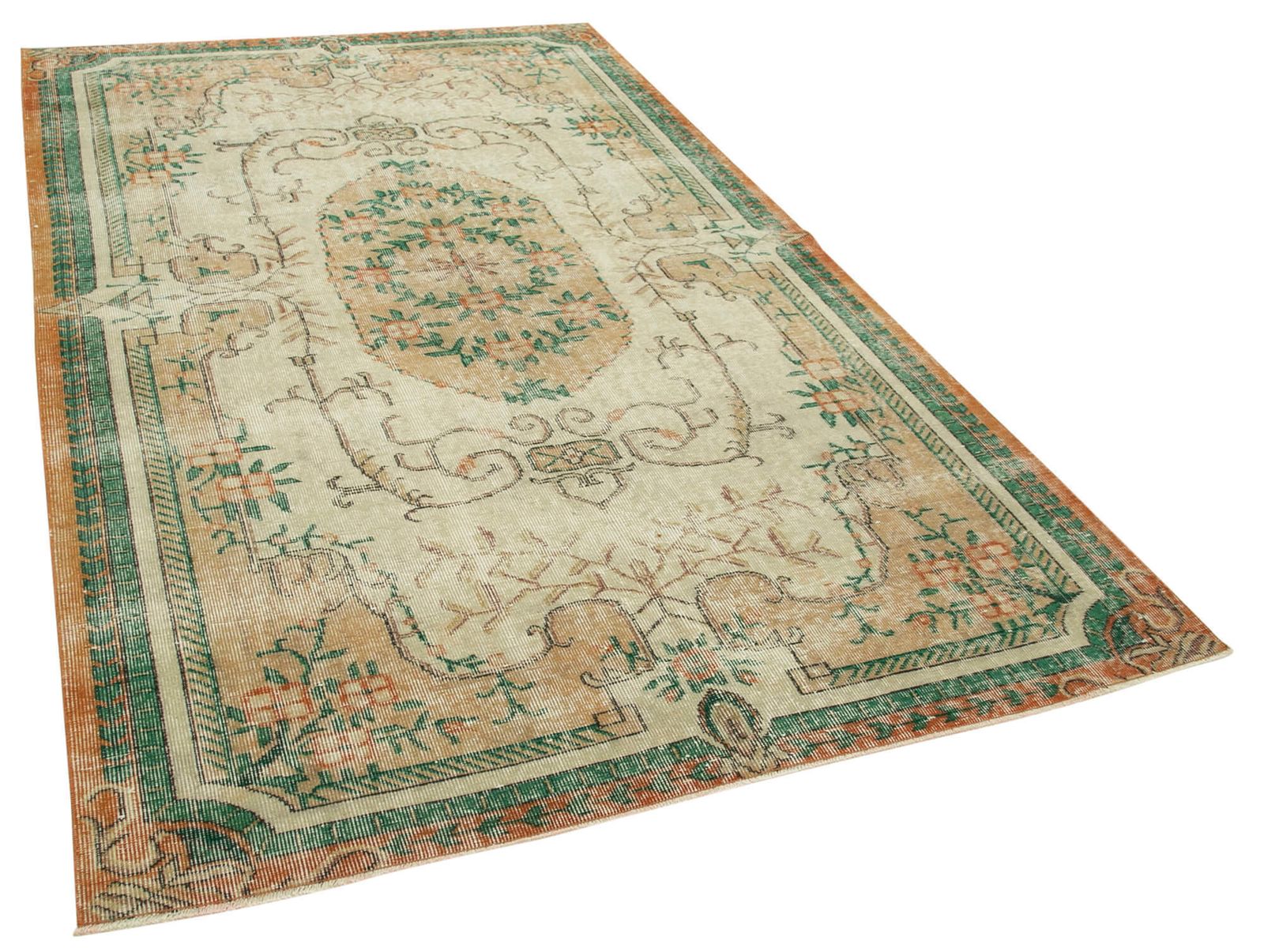 Antique Turkish Distressed One Of A Kind Unique Kayseri Rug photo vinterior