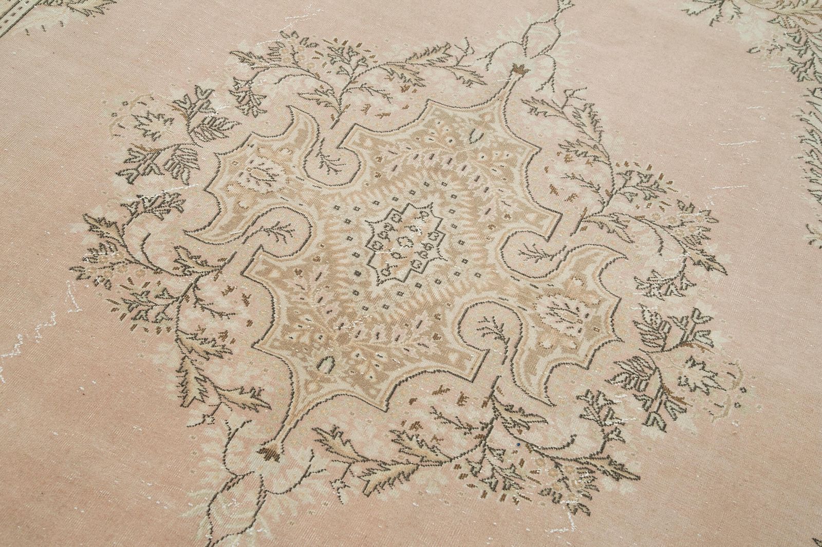 Antique Turkish Distressed One Of A Kind Unique Kayseri Rug photo for sale