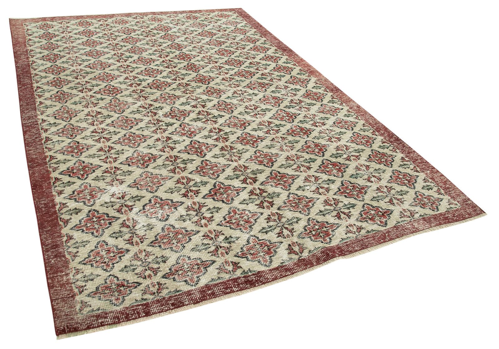 Antique Turkish Distressed One Of A Kind Unique Kayseri Rug photo vinterior