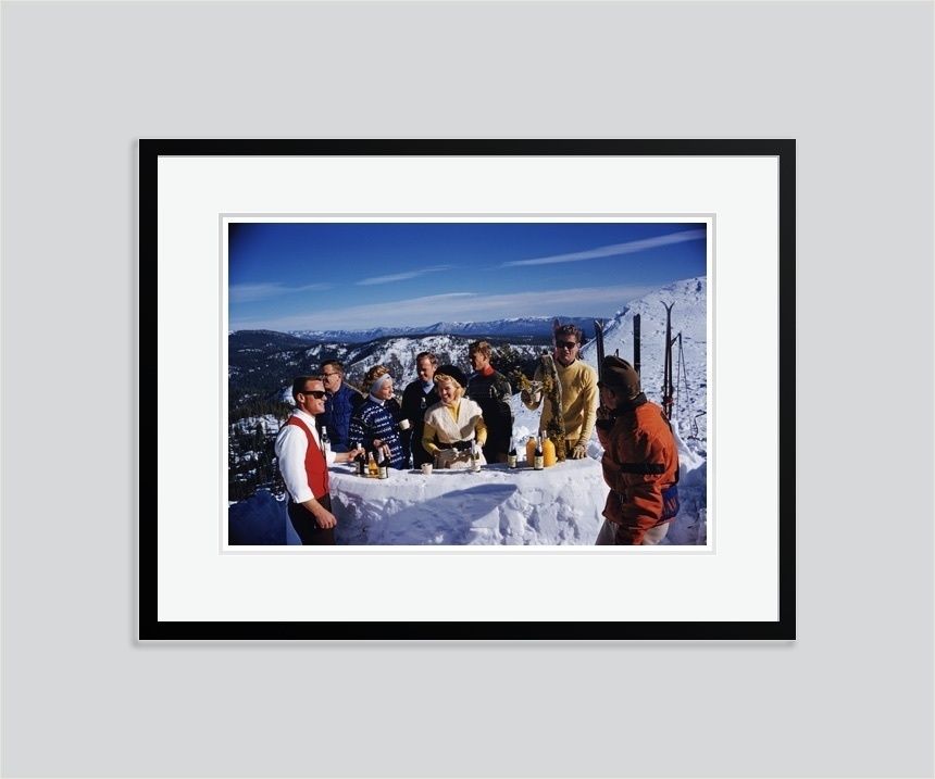 Slim Aarons 'Apres Ski' 1961 C Type Print Framed In Black