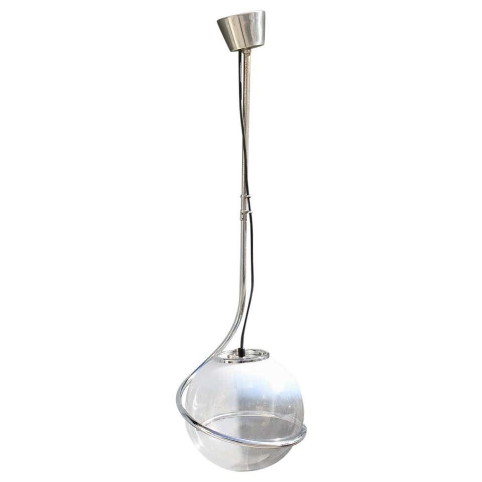 Fabio Lenci Italian Chandelier Pop Art Ball Murano Glass, 1970s