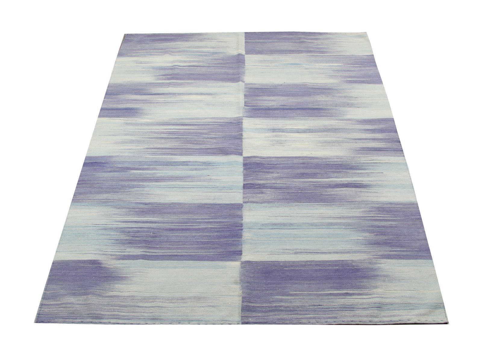 Handgeweven modern kilimkleed, blauw Afghaans wollen vloerkleed 188 x 233 cm photo furniture