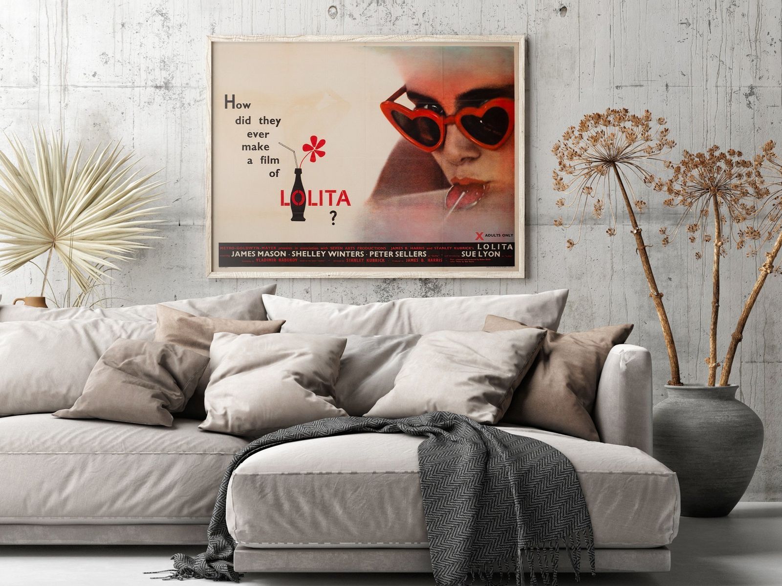 Lolita 1962 Uk Quad Film Movie Poster photo furniture