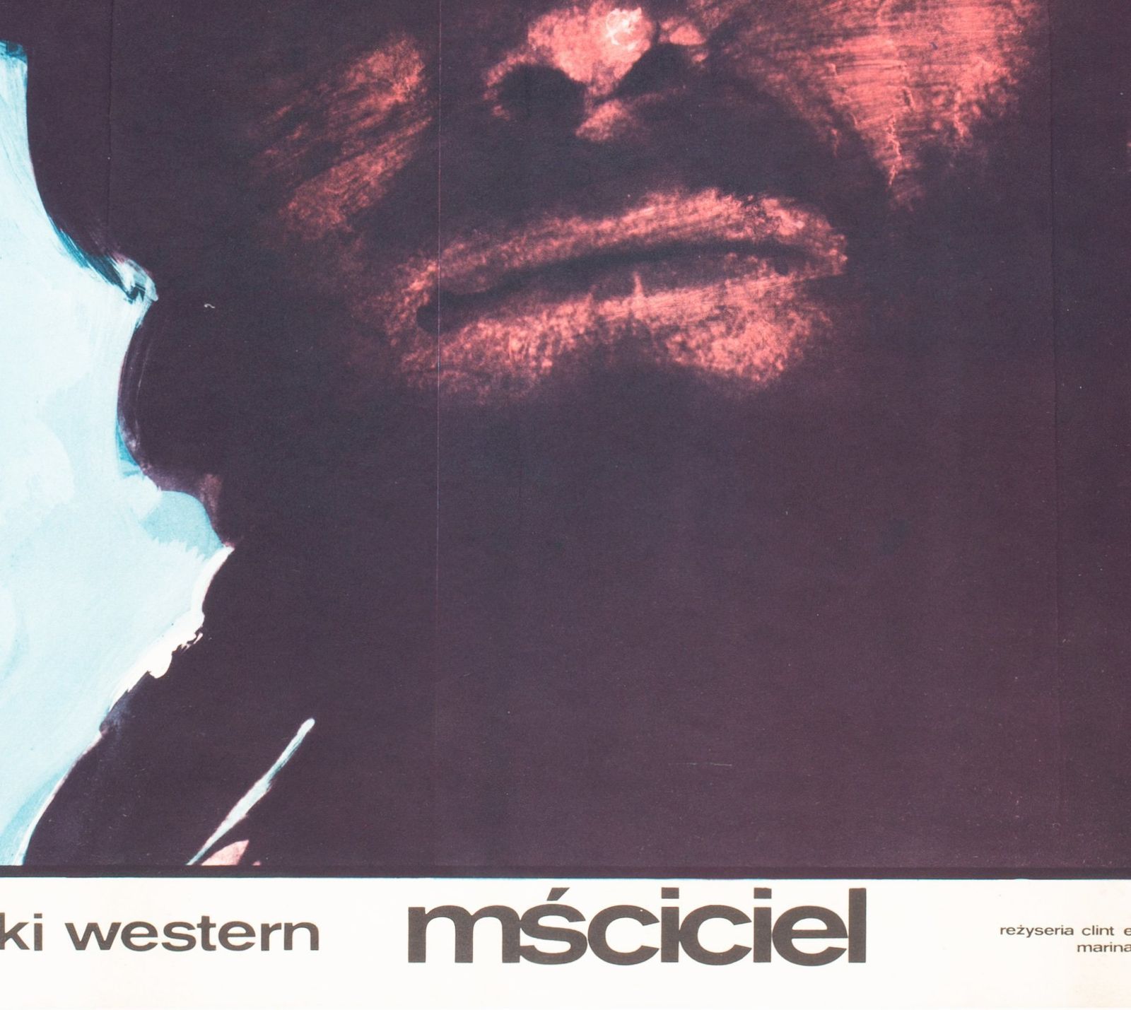 High Plains Drifter 1975 Polish Film Movie Poster, Freudenreich photo vinterior