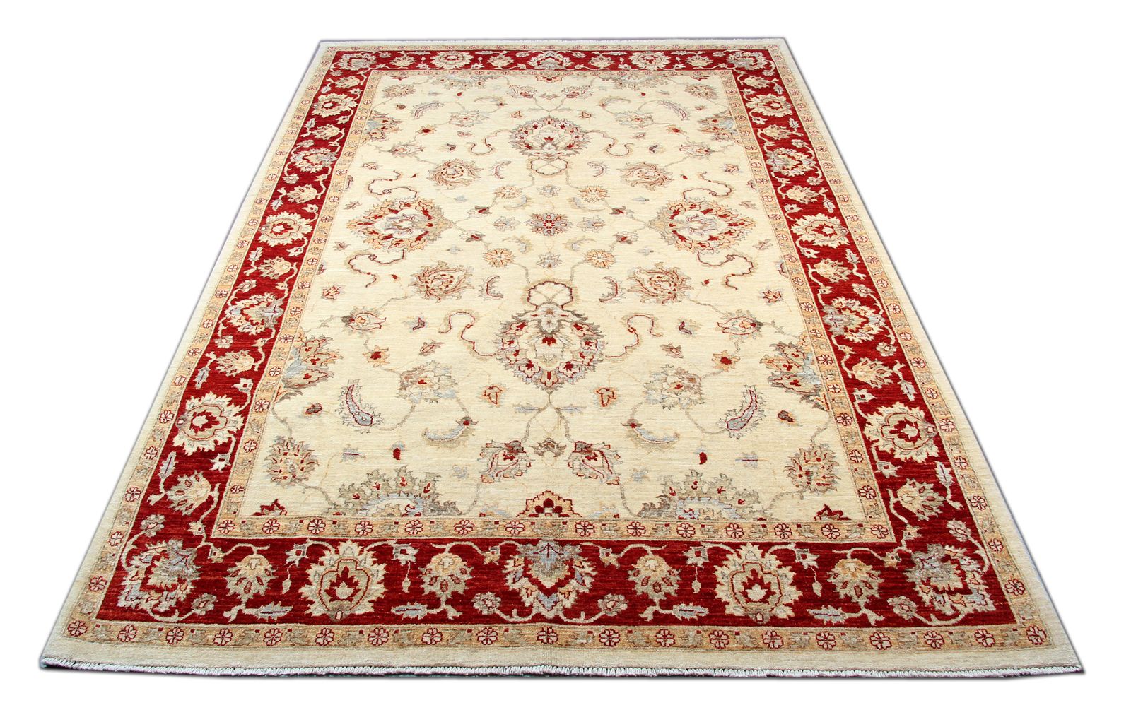Traditional Ziegler Sultanabad Rug, Handwoven Wool Oriental Carpet 200 X 282 Cm photo furniture