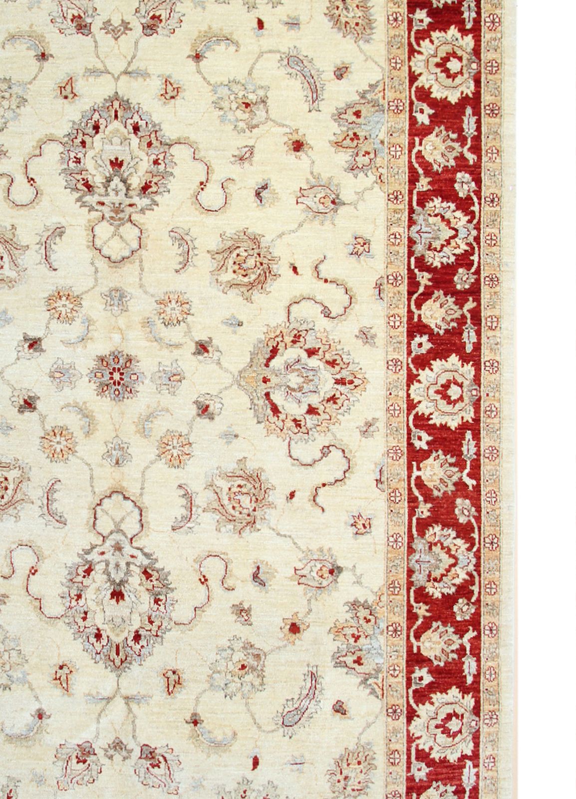 Traditional Ziegler Sultanabad Rug, Handwoven Wool Oriental Carpet 200 X 282 Cm photo vinterior