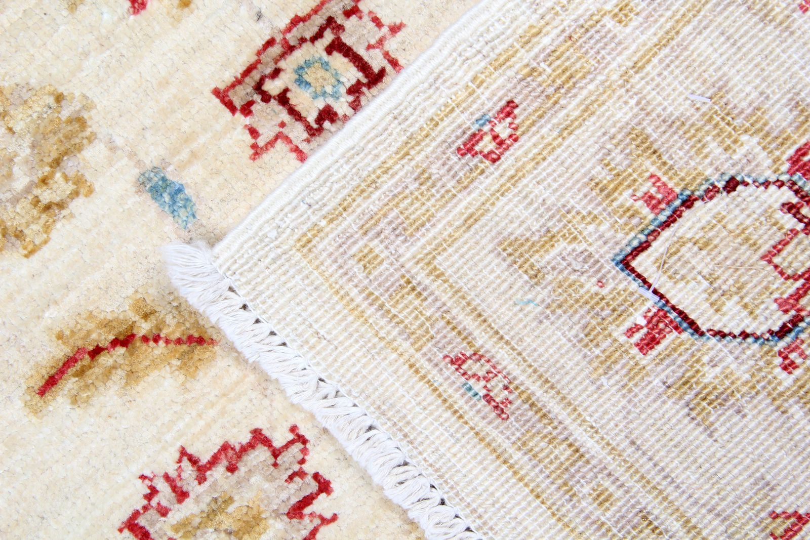 Handmade Ziegler Carpet Oriental Cream Wool Sultanabad Rug 128 X 190 Cm photo Textiles