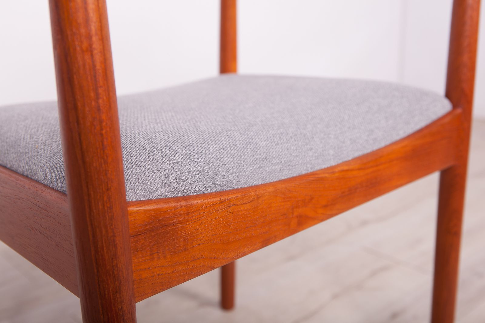 Furniture Mid Century Teak Dining Chairs By Johannes Nørgaard For Nørgaards Møbelfabrik 1960s, Set Of 8 photo