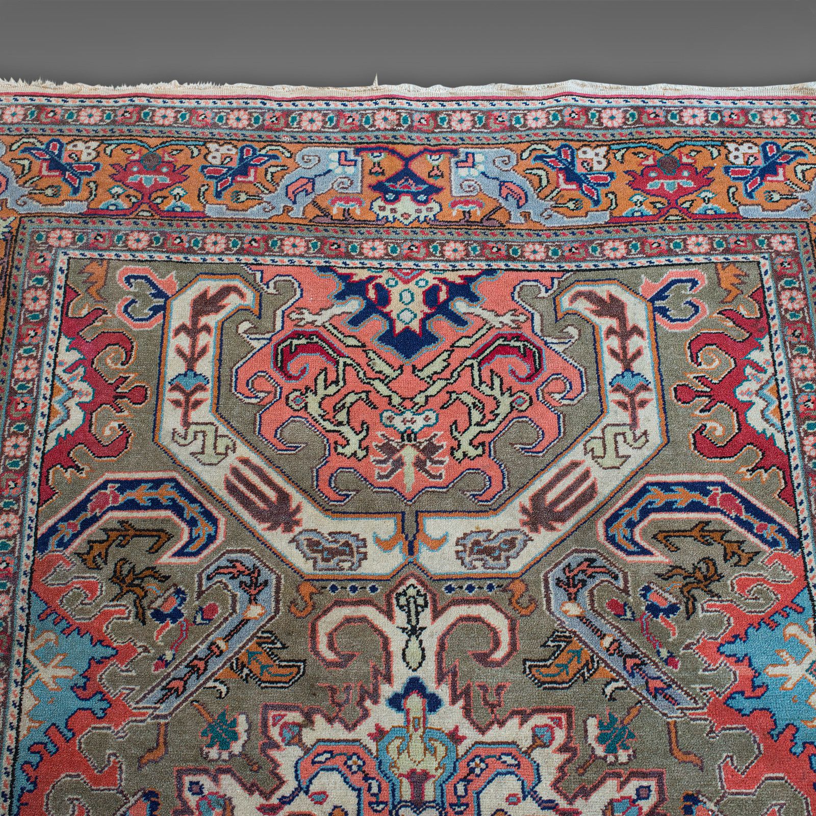 photo furniture Vintage Erivan Rug, Caucasian, Woven, Hall, Living Room, Carpet, Late 20th C
