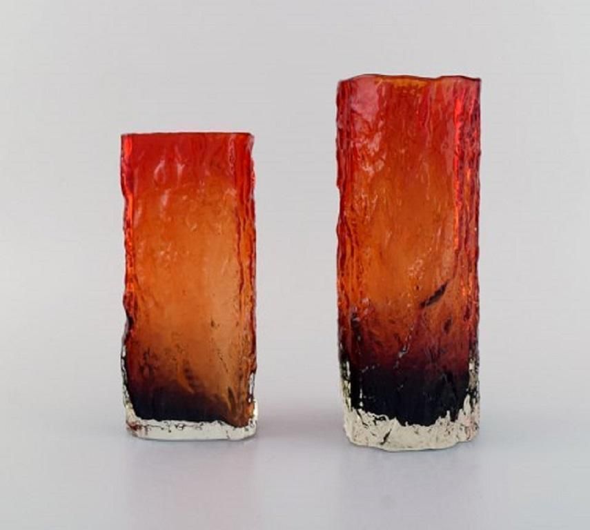 Kaj Blomqvist For Kumela, Five Mouth Blown Art Glass Vases, Finnish Design, 1970 photo buy