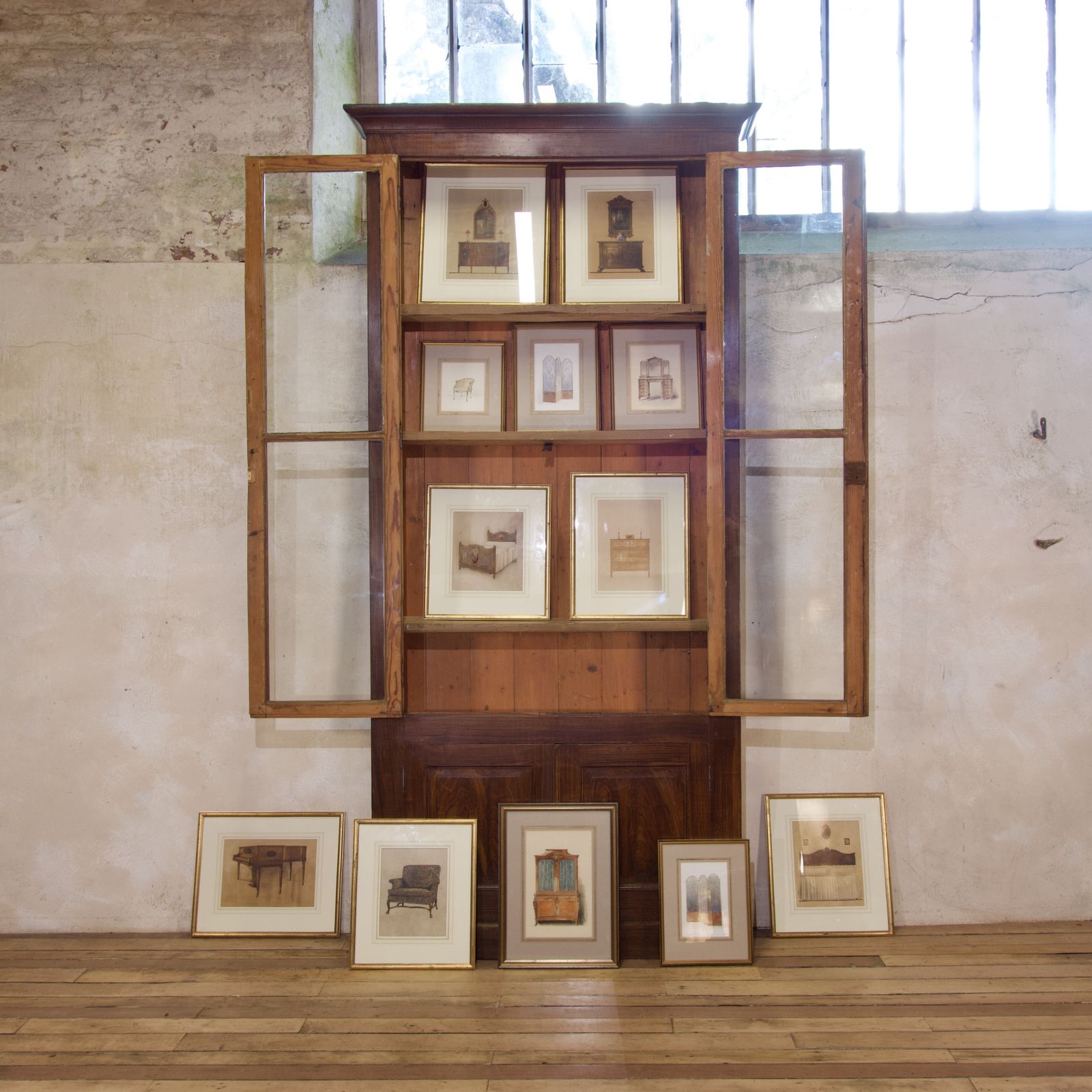 Twelve 20th Century Watercolour Paintings   Featuring W.&J. Sloane Furniture photo for sale