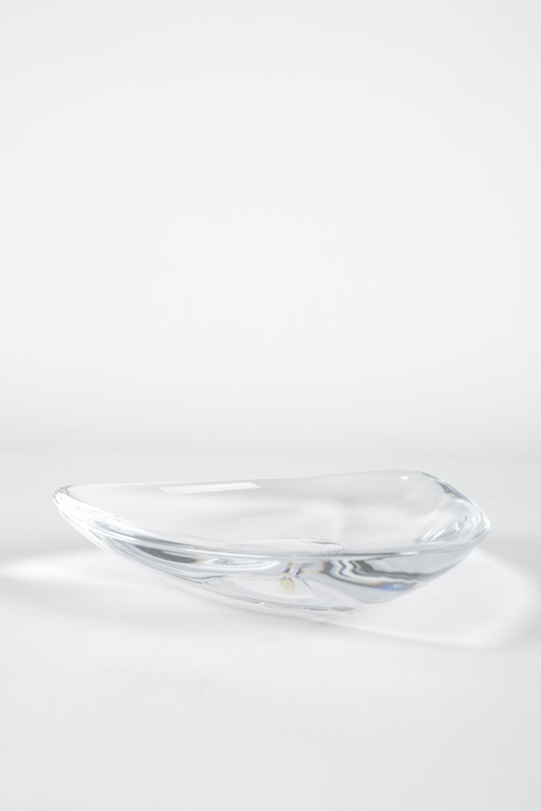 Orrefors Triangle Bowl Signed 60s Sweden Below photo furniture