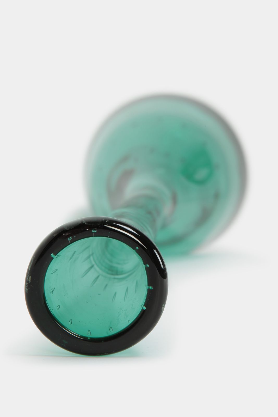 Large Vetro Verde D'empoli Vase, 50s photo 360.0