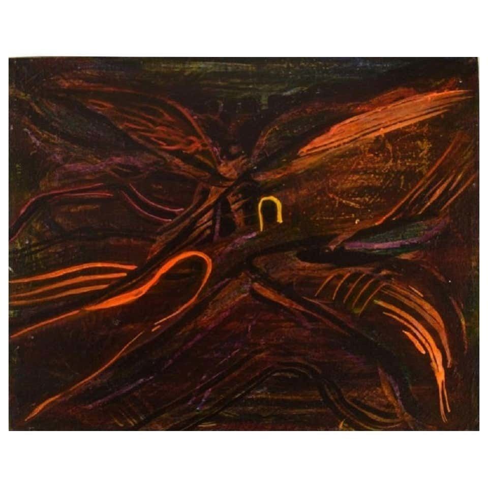 Ivy Lysdal, Acrylic On Canvas, Abstract Modernist Painting, Late 20th Century