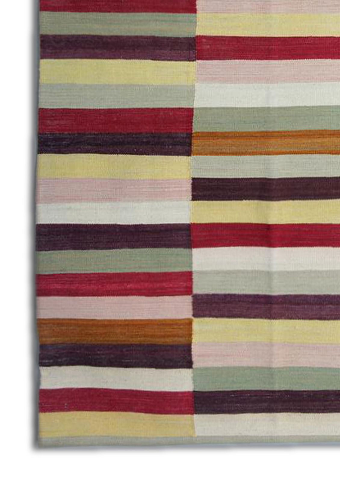 Modern Striped Rugs, Afghan Kilim Rugs, Oriental Contemporary Carpet 120 X 177 Cm photo Textiles