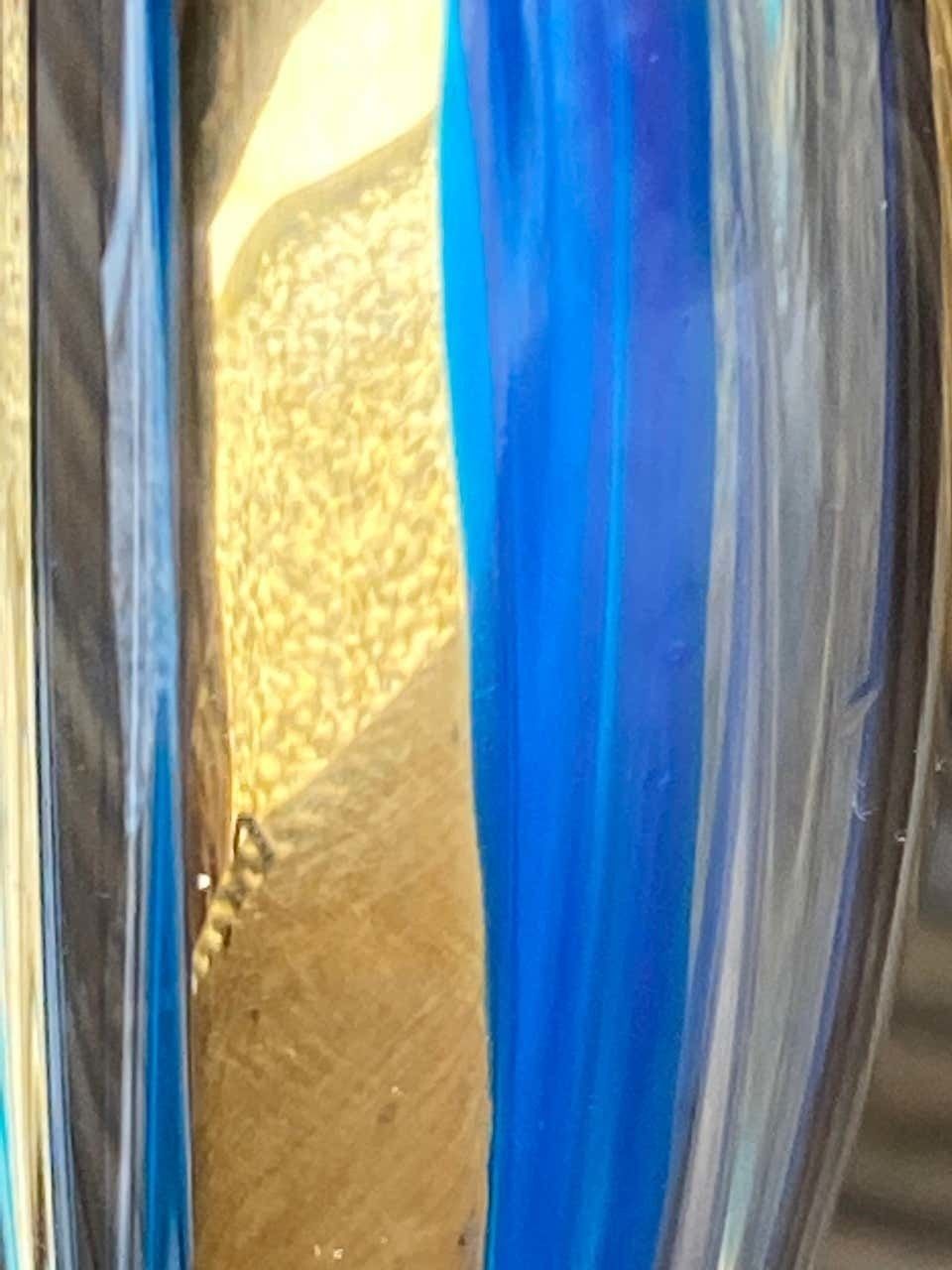Venitian Vase, Hand Painting Gold 24 Karat, 1970, Venini photo buy