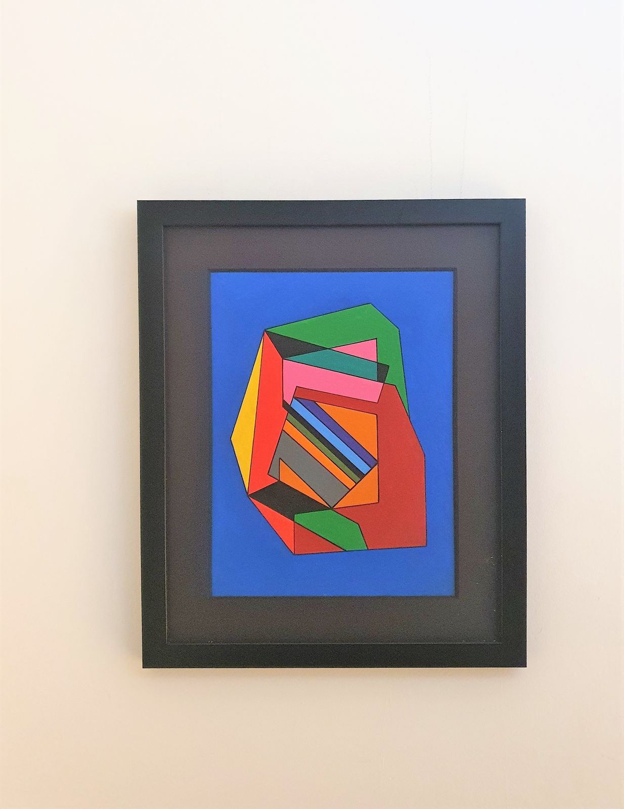 Mixed Media Painting By Guy Vandenbranden, Belgium 1993