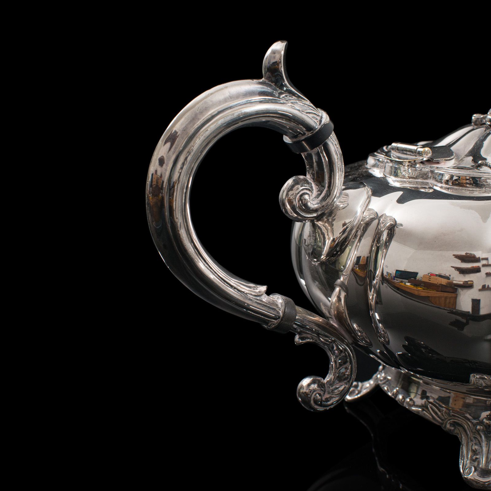 Vintage Tea Service, English, Silver Plated, Teapot, Dish, Viners Of Sheffield photo vinterior