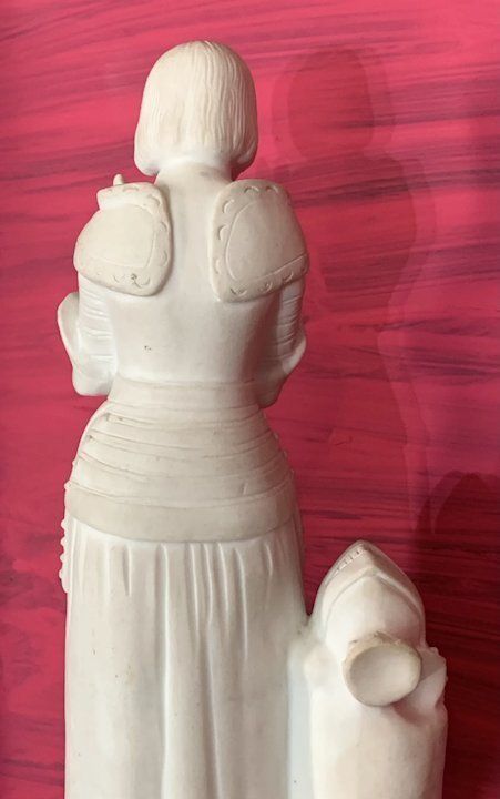 photo furniture A French Vintage Parian Figure Of Joan Of Arc