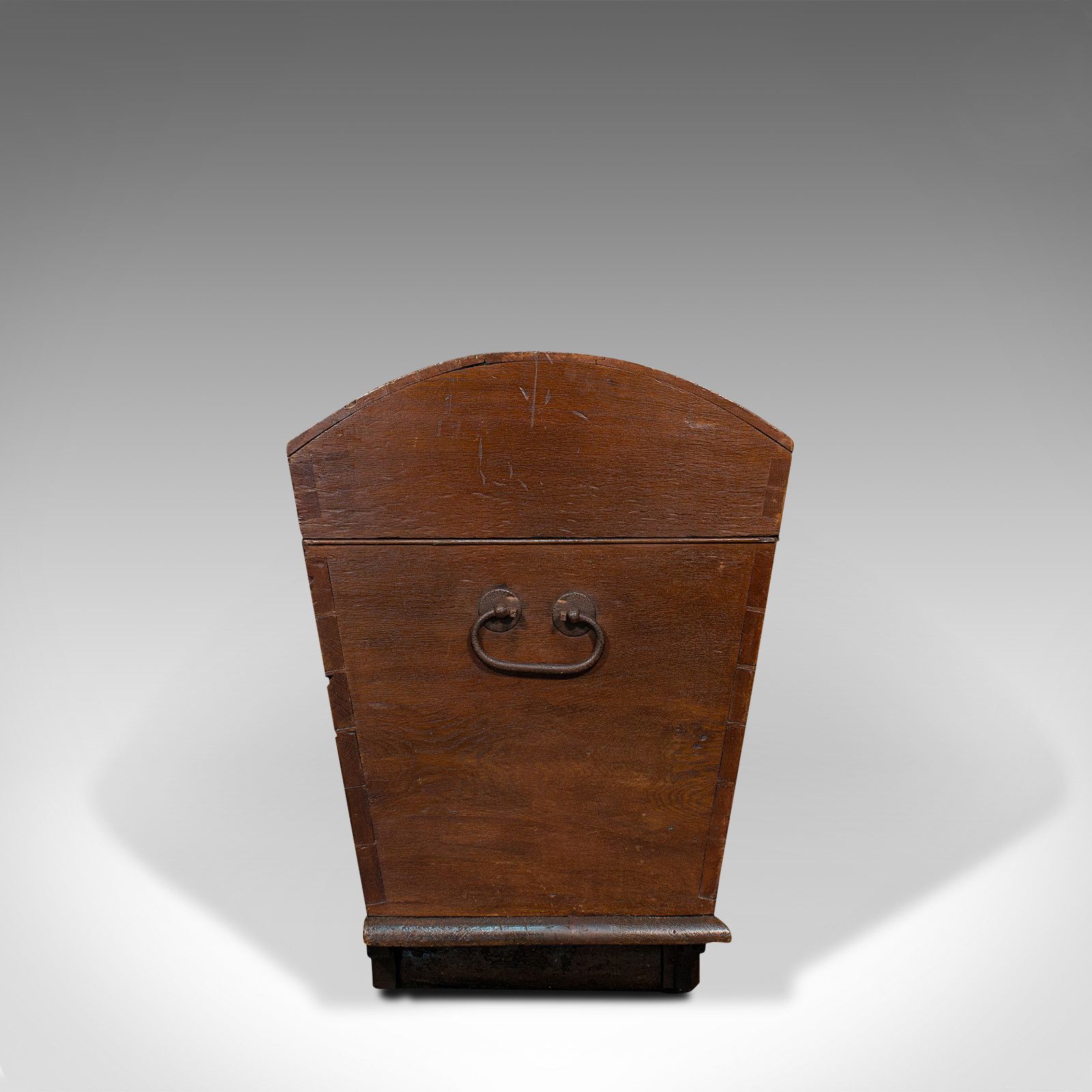 Large Antique Shipping Chest, English, Oak, Carriage Trunk, Georgian, Circa 1800 photo for sale