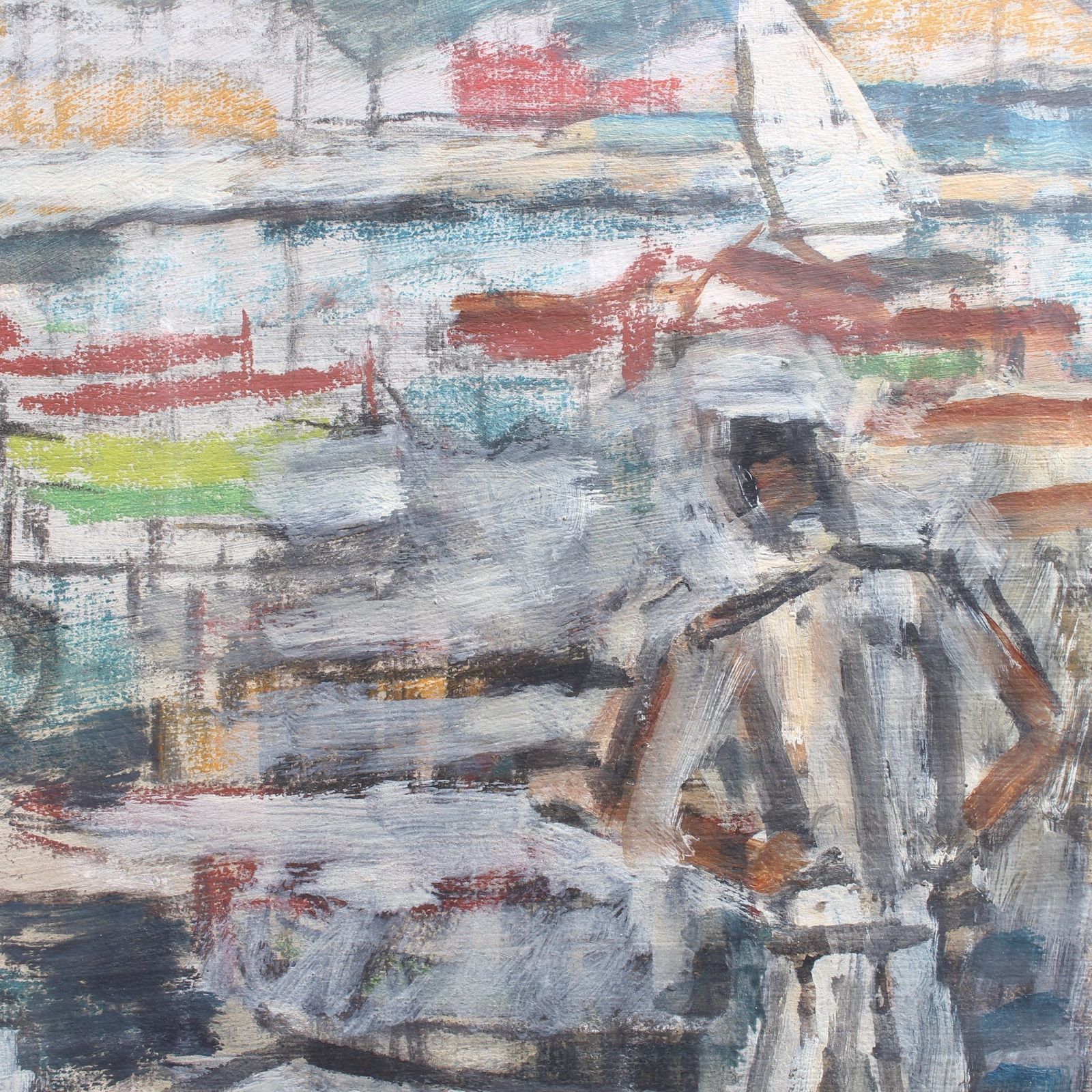 photo for sale 'Sailors In The Port Of Nice' By Alfred Salvignol (Circa 1950s)