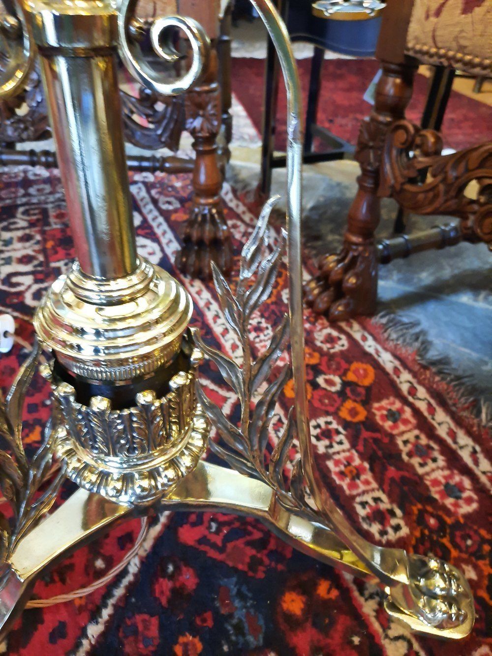 Late Victorian Brass & Copper Brass Standard Lamp photo 1850.0