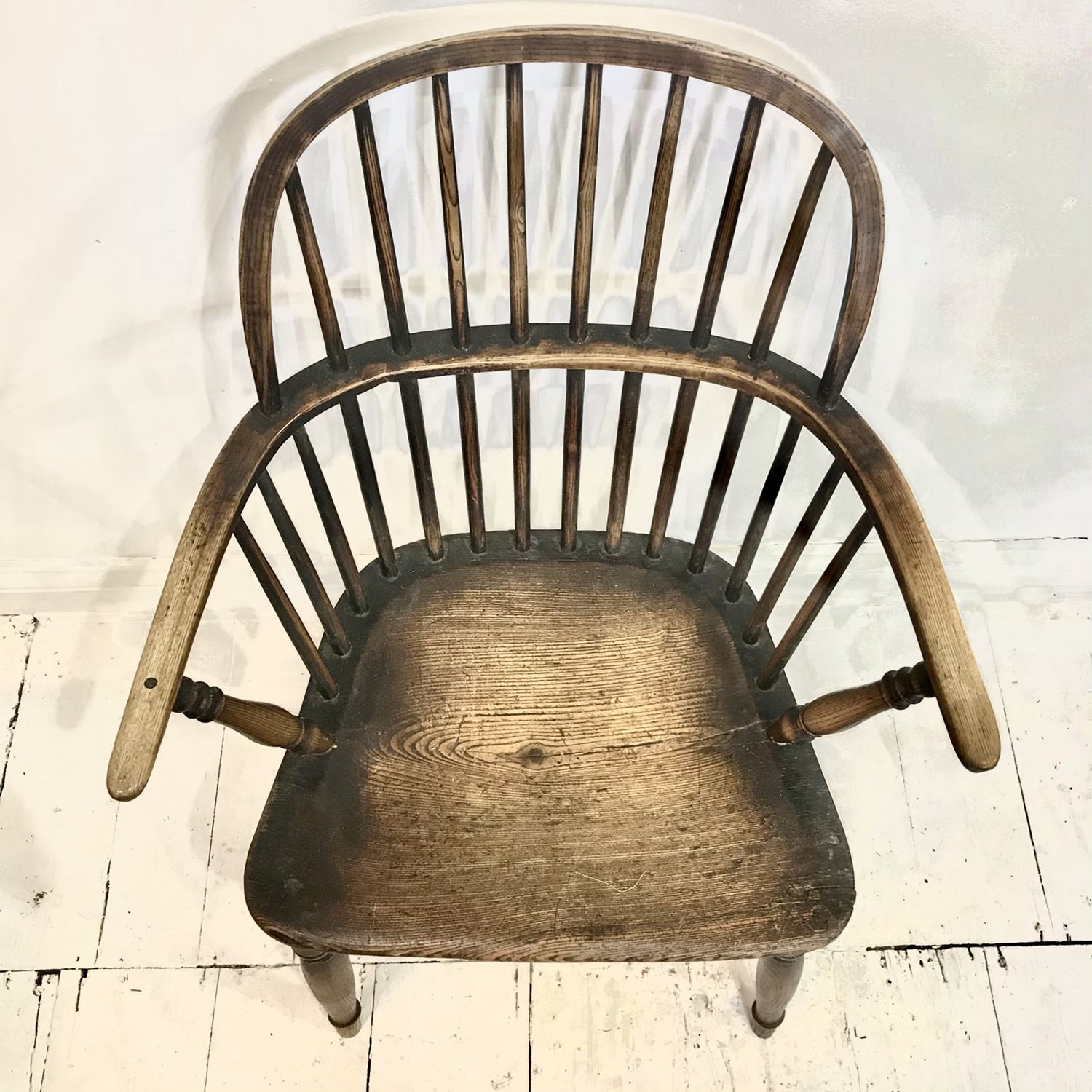 West Country Elm And Ash Hoop Back Armchair C1800 1820 photo 465.0