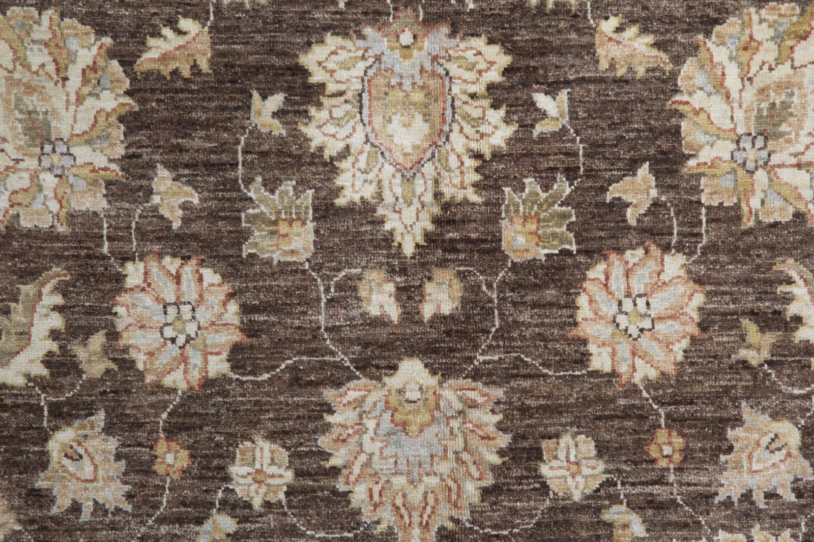 Unique Cream Brown Ziegler Carpet, Handwoven Oriental Floral Area Rug 165x251cm photo furniture