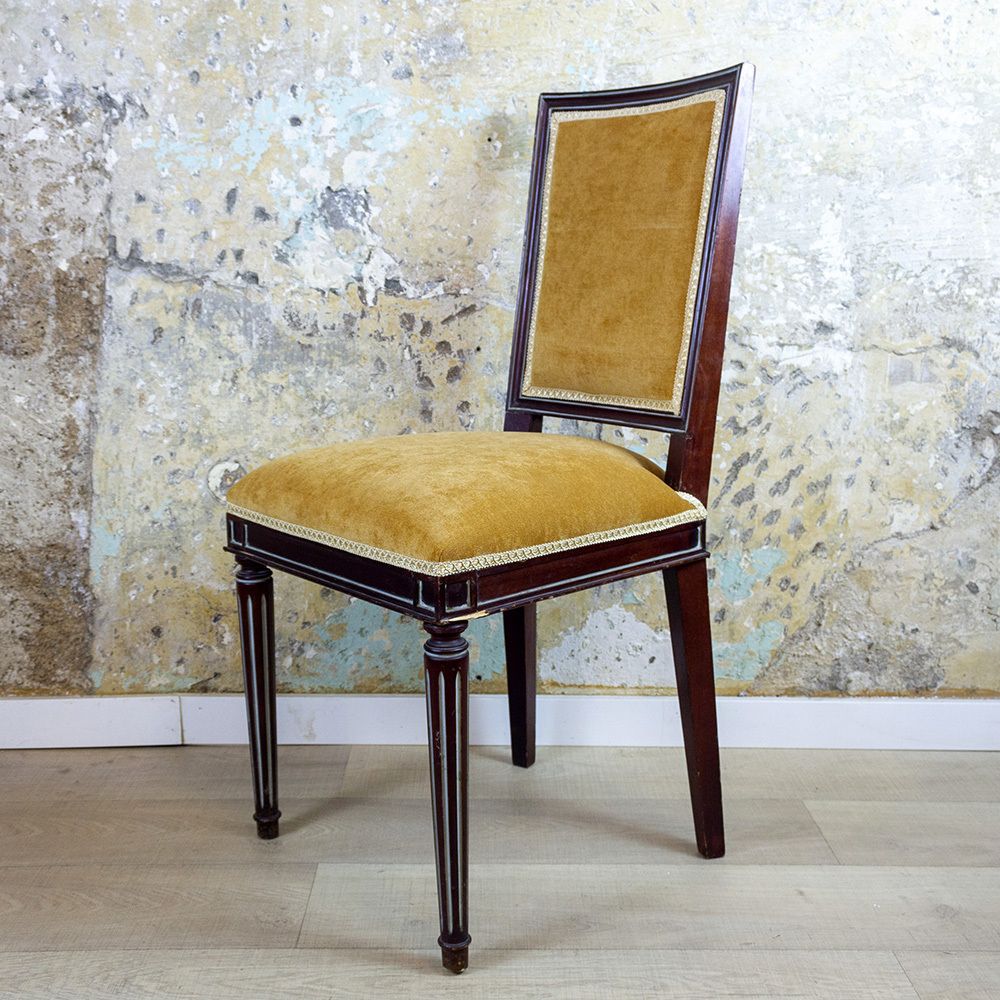 Pair Of Louis XVI Style Chairs, Spain, 1940s photo vinterior