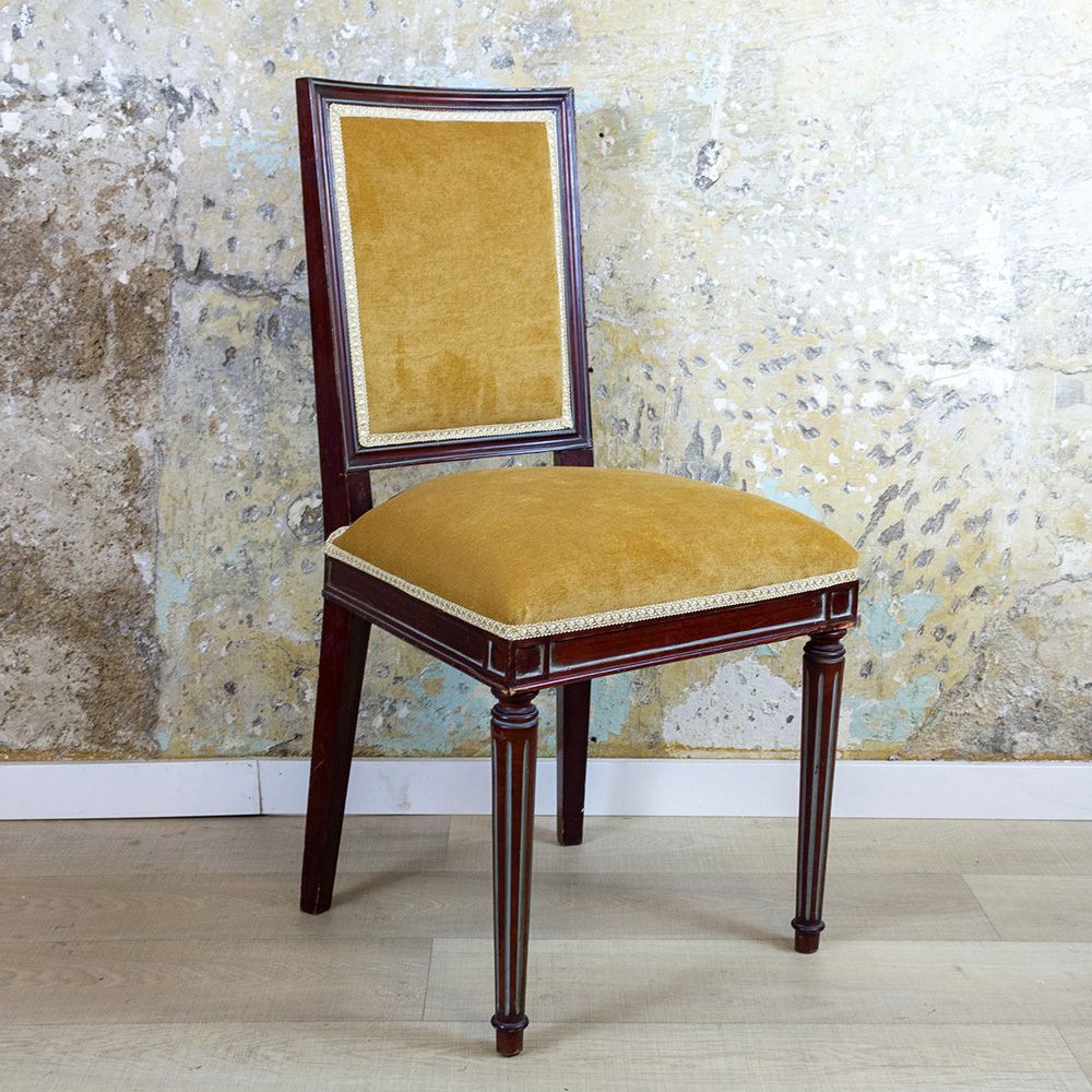 Pair Of Louis XVI Style Chairs, Spain, 1940s photo vintage