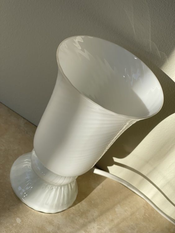 Murano Bell Formed Mushroom Table Lamp 1970s photo for sale
